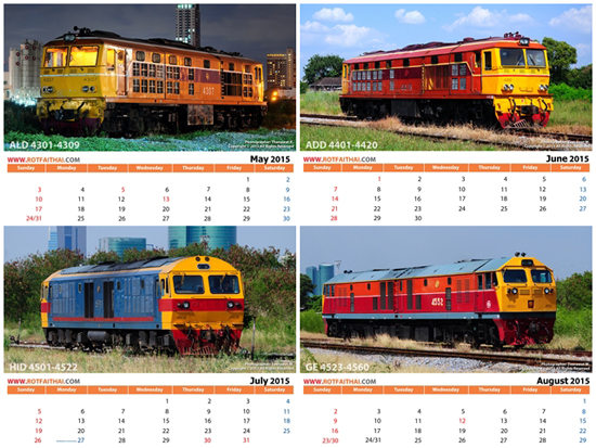 Rotfaithai Calendar 2015